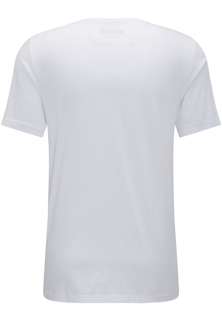 Tricou 2-Pack V-Neck alb, spate, simplu, fără imprimeu