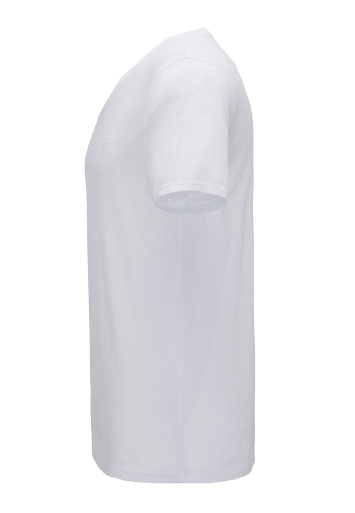 Tricou 2-Pack V-Neck alb, lateral, croi drept, mânecă scurtă