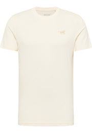 Tricou Austin alb șters, față, logo mic cu cal pe piept