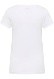 Tricou Slim Loa alb, spate, fără imprimeu