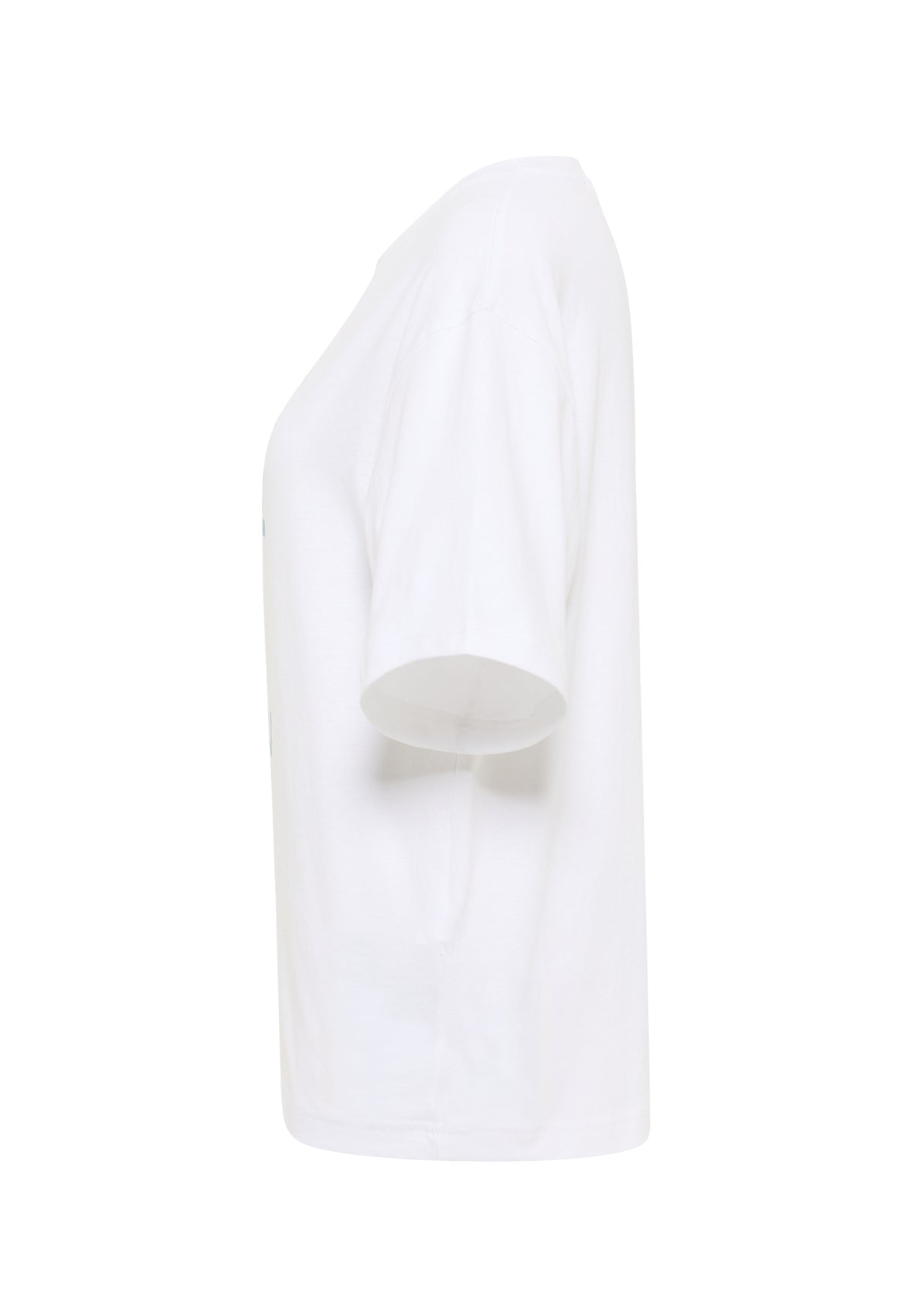 Tricou Welby alb, lateral, simplu, fără imprimeu vizibil