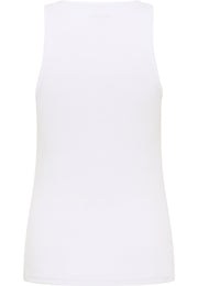Tricou Slim Adena alb, spate, croi tip înot (racerback)