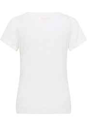 Tricou Slim Winona alb, spate, spate simplu, fără imprimeu