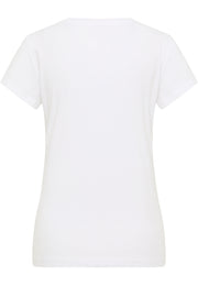 Tricou Slim Loa alb, spate, fără imprimeu