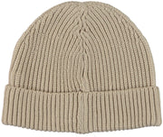 Căciulă Flagstaff bej, spate, tricot reiat uniform, fără imprimeu vizibil