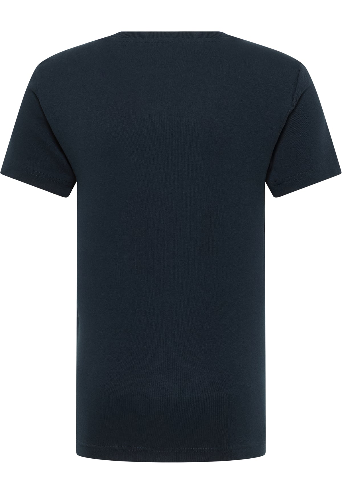 Tricou Allen albastru închis, spate, așezat plat