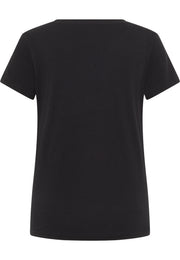 Tricou Alma negru, spate, fără imprimeu