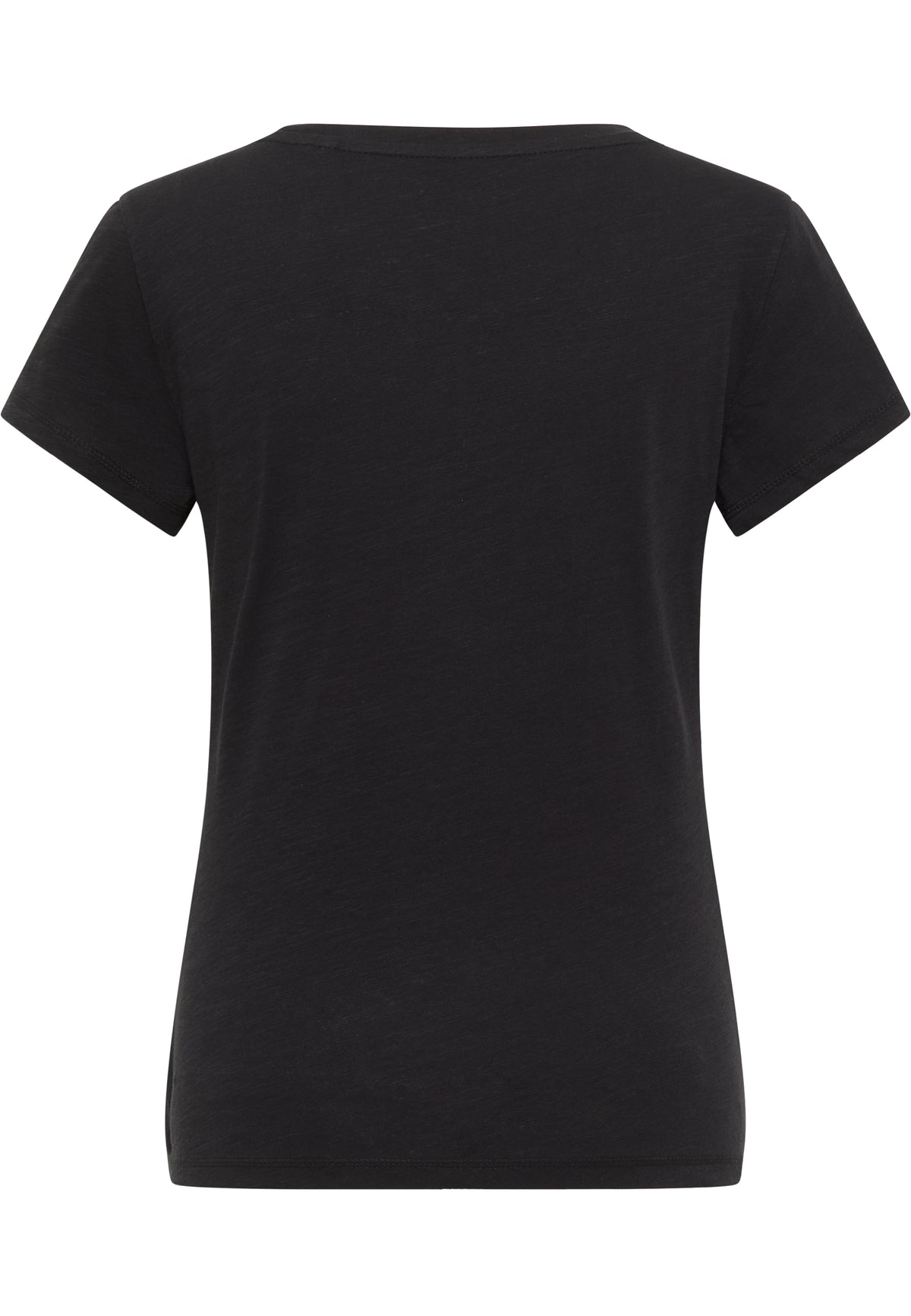 Tricou Slim Winona negru, spate, spate simplu, fără imprimeu