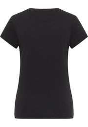 Tricou Slim Loa negru, spate, fără imprimeu