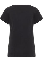 Tricou Loa negru, spate, fără imprimeu sau alt detaliu