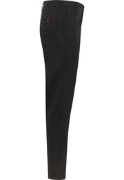Pantaloni Daytona Chino negru, lateral, croi slim pe toată lungimea