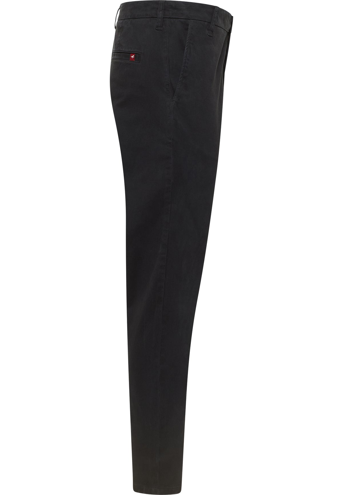Pantaloni Daytona Chino negru, lateral, croi slim pe toată lungimea