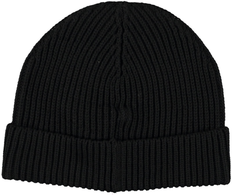 Căciulă Flagstaff negru, spate, tricot reiat uniform, fără imprimeu vizibil