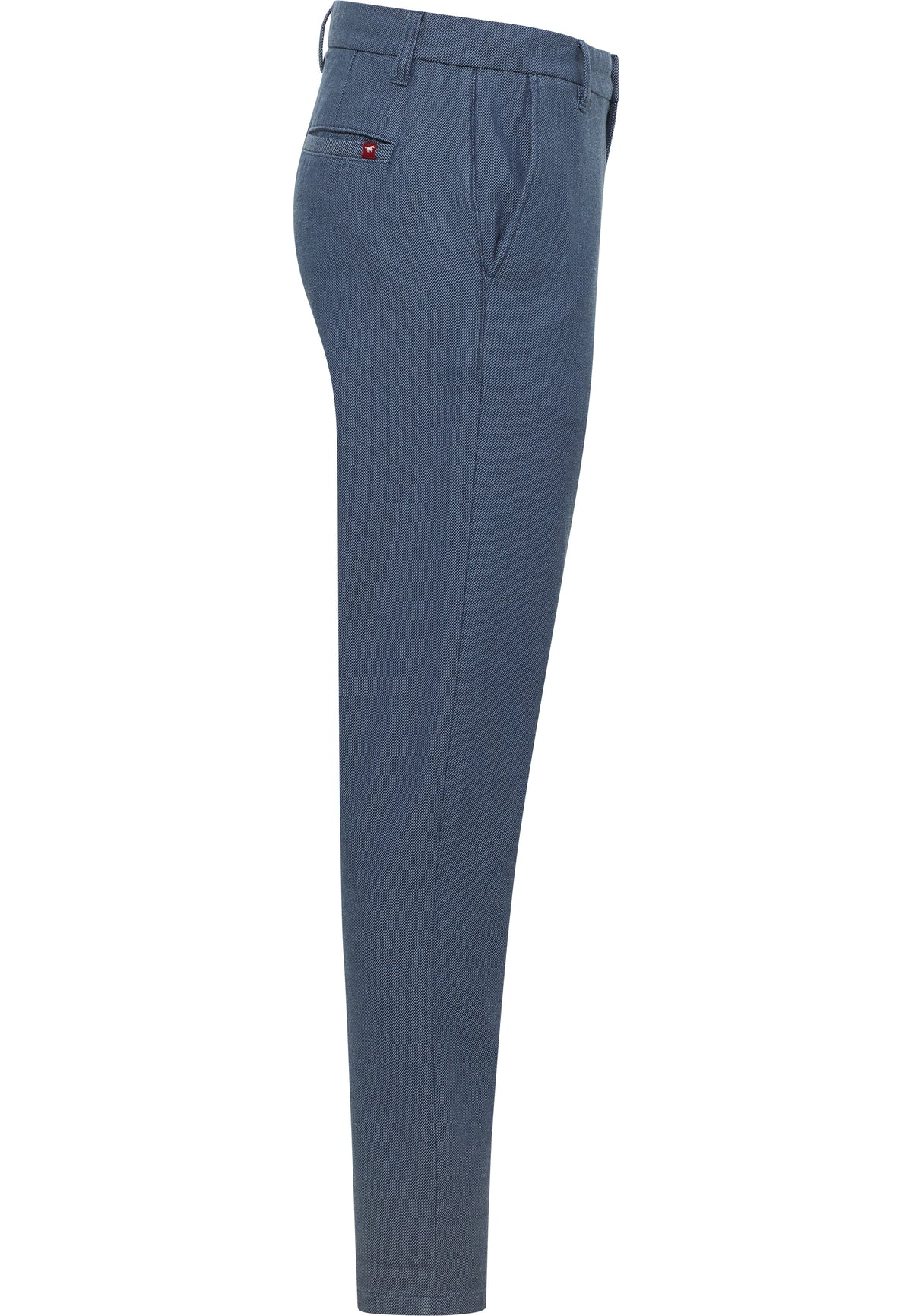 Pantaloni Daytona Chino albastru, lateral, croi slim pe toată lungimea