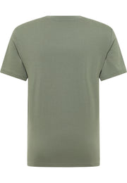Tricou Austin verde kaki, spate, fără imprimeu