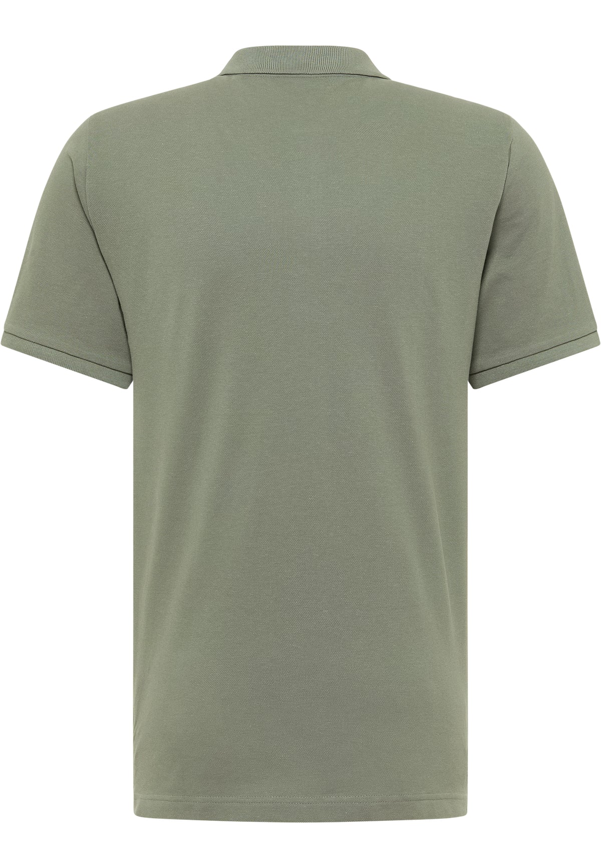 Tricou Palco verde măsliniu, spate, croială simplă cu guler polo, fără imprimeu