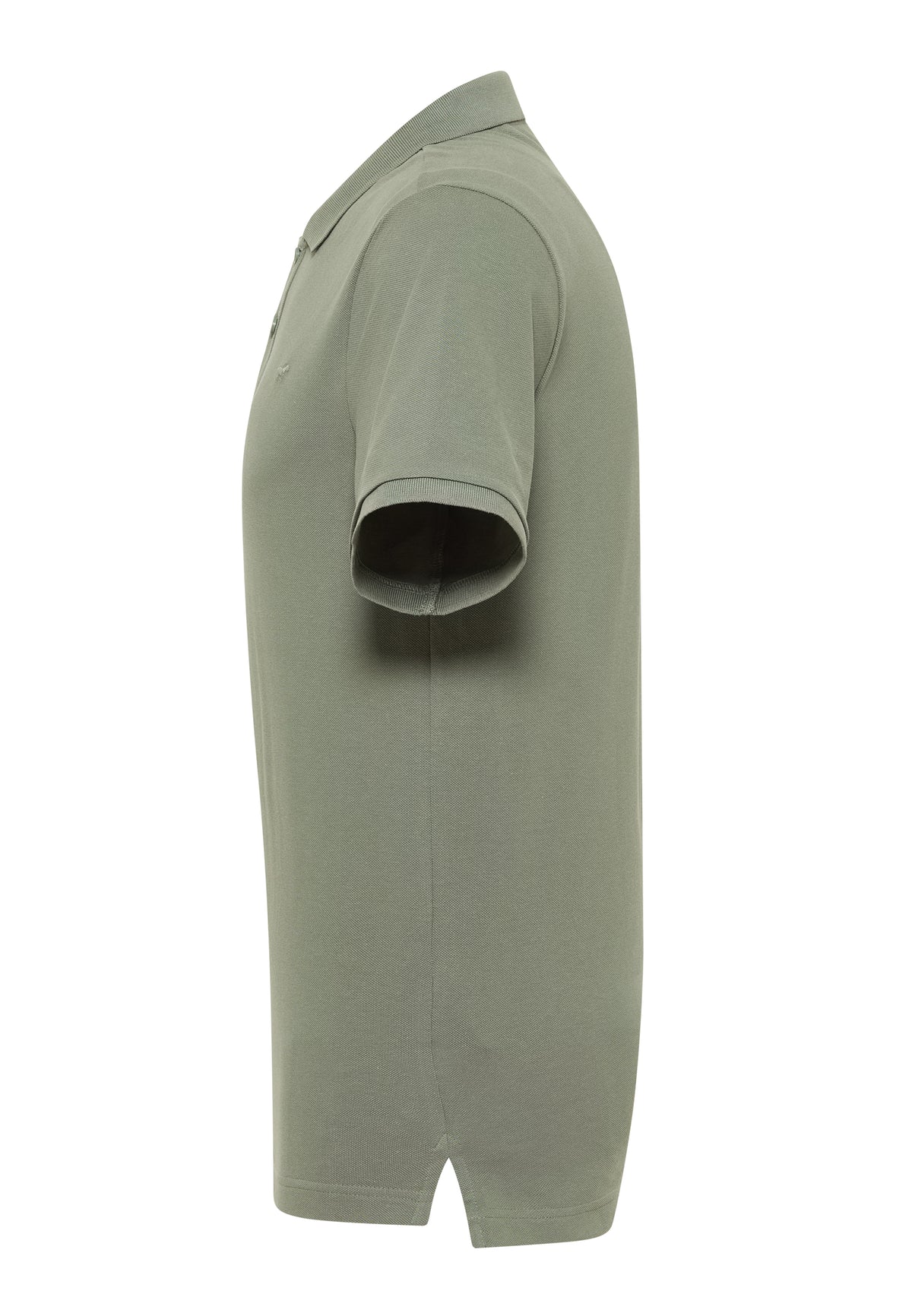 Tricou Palco verde măsliniu, lateral, fantă laterală la bază și mânecă răsfrântă