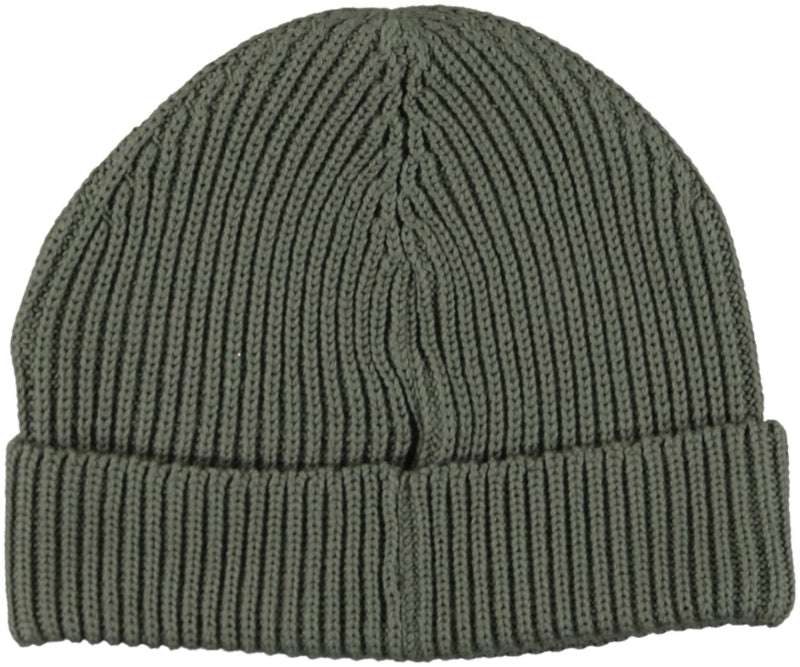 Căciulă Flagstaff verde măsliniu, spate, tricot reiat uniform, fără imprimeu vizibil