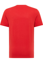 Tricou Austin roșu, spate, fără imprimeu