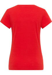 Tricou Slim Loa roșu, spate, fără imprimeu