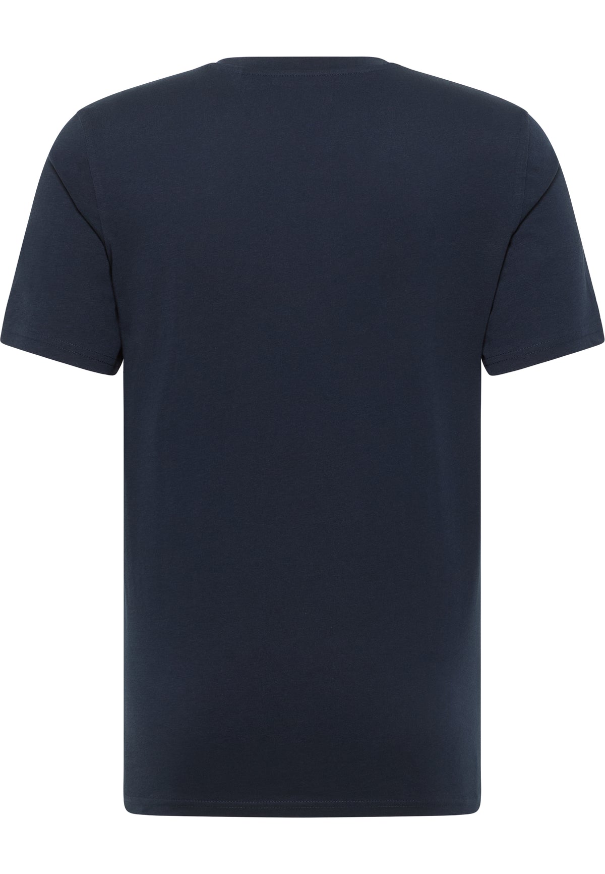 Tricou Austin albastru închis, spate, fără imprimeu, guler rotund și mâneci scurte