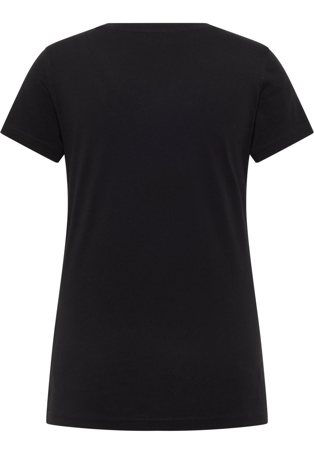 Tricou Loa negru, spate, decolteu rotund, fără imprimeu