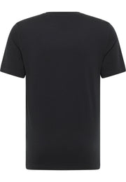 Tricou Austin negru, spate, fără imprimeu, guler rotund și mâneci scurte