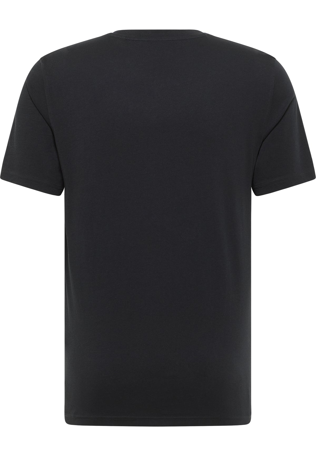 Tricou Austin negru, spate, fără imprimeu, guler rotund și mâneci scurte