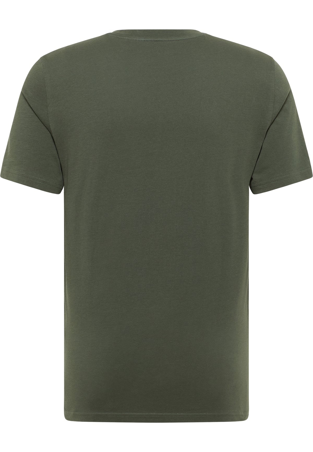 Tricou Austin verde kaki, spate, fără imprimeu, guler rotund și mâneci scurte