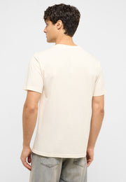 Tricou Austin alb crem, spate, fără imprimeu