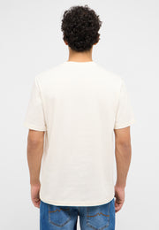 Tricou Austin alb crem, spate, fără imprimeu vizibil