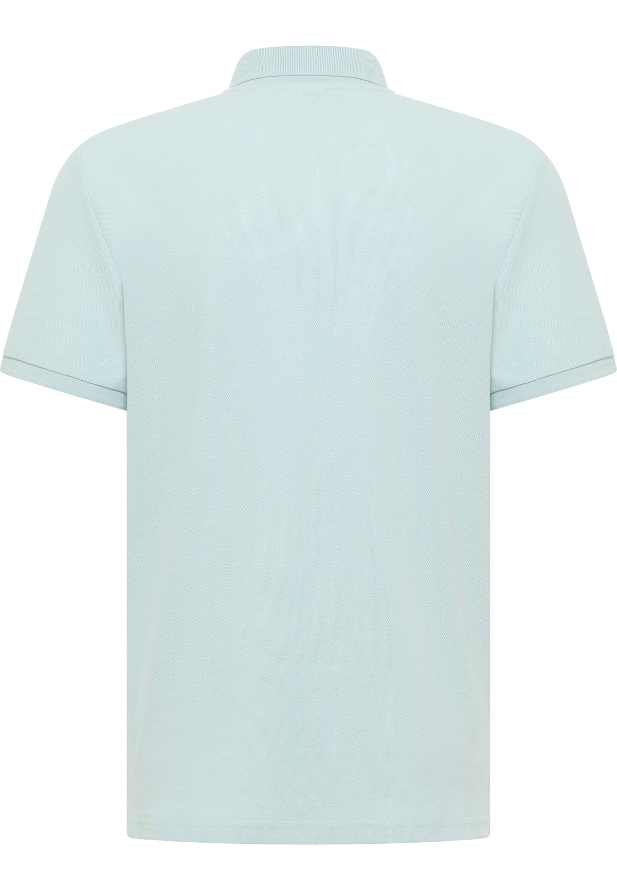 Tricou Palco albastru pal, spate, croială simplă cu guler polo, fără imprimeu