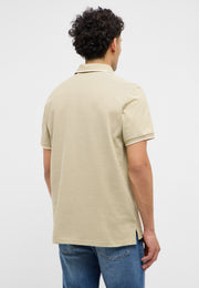 Tricou Palco verde-bej deschis, spate, purtat pe model