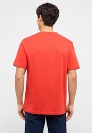 Tricou Austin roșu, spate, croială simplă, fără imprimeu pe spate