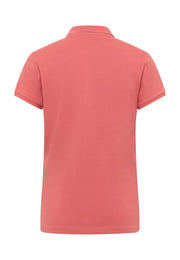Tricou Tara roz corai, spate, simplu, fără imprimeu