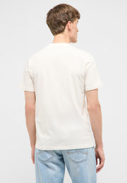Tricou Austin alb crem, spate, fără imprimeu vizibil
