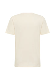 Tricou Austin alb crem, spate, fără imprimeu