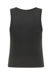 Maiou Adena negru, spate, tricot reiat cu croială răscroită la umeri