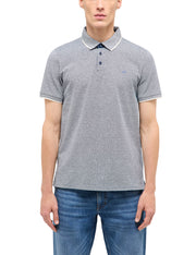 Tricou Palco gri-albăstrui melanj, față, purtat pe model