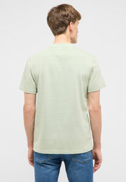 Tricou Austin verde mentă, spate, fără imprimeu, croială simplă cu mâneci scurte