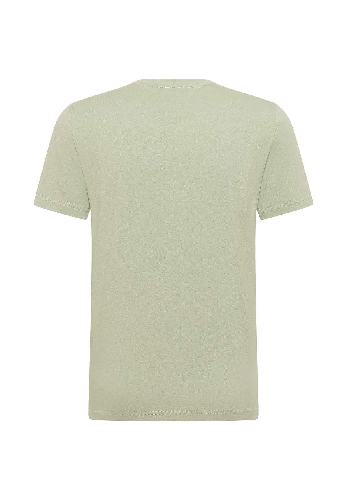 Tricou Austin verde pal, spate, fără imprimeu, guler rotund și mâneci scurte