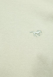 Tricou Palco verde deschis, detaliu, logo cu cal brodat pe piept