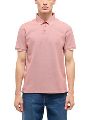 Tricou Palco roșu-roz melanj, față, purtat pe model
