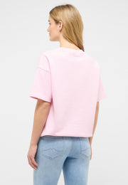 Tricou Relaxed Beatriz roz deschis, spate, croi larg oversized