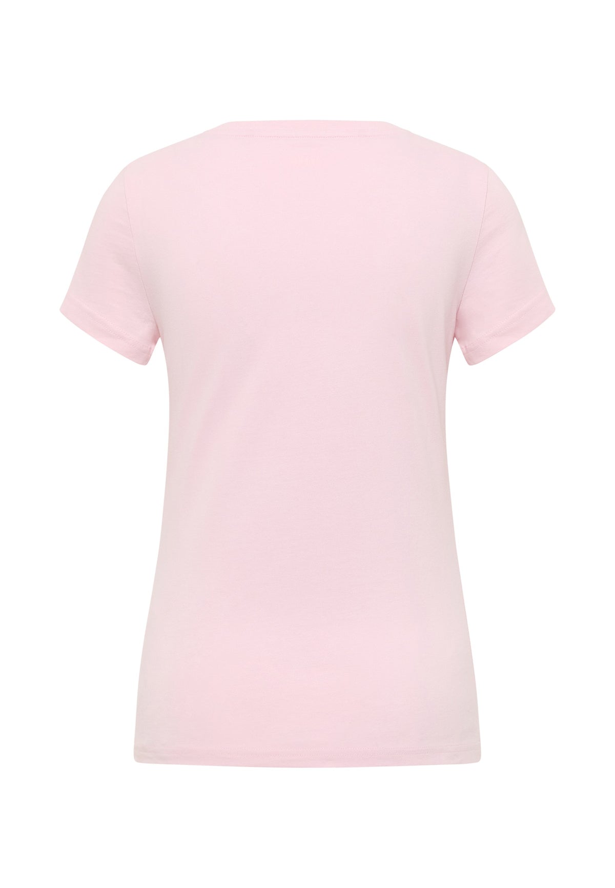 Tricou Beverly roz, spate, croi simplu fără imprimeu, fără model