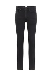 Blugi Frisco gri, față, croi skinny cu cinci buzunare
