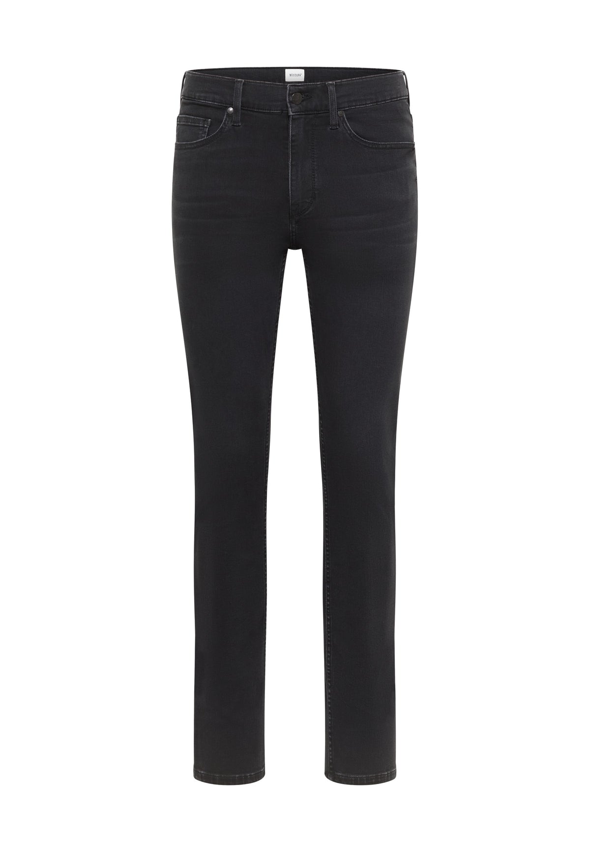 Blugi Frisco gri, față, croi skinny cu cinci buzunare