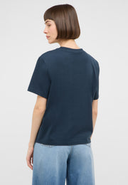 Tricou Monroe albastru închis, spate, fără imprimeu