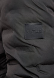 Geacă Westchase negru, detaliu, petic dreptunghiular cu inscripția Mustang pe mânecă
