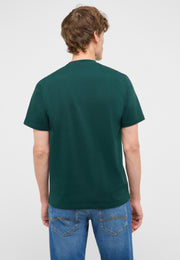 Tricou Austin verde, spate, fără imprimeu, mâneci scurte